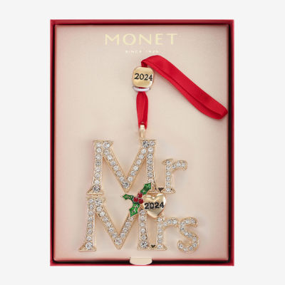 Monet Jewelry Mr And Mrs Christmas Ornament