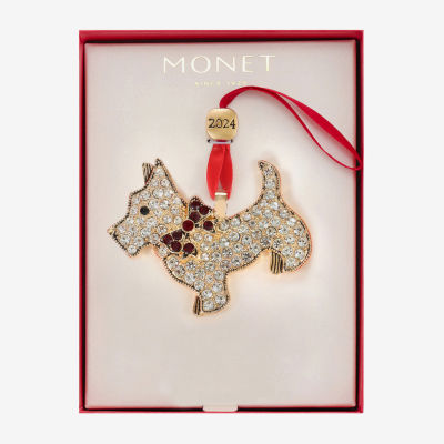 Monet Jewelry Dog Christmas Ornament