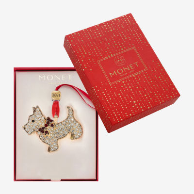 Monet Jewelry Dog Christmas Ornament