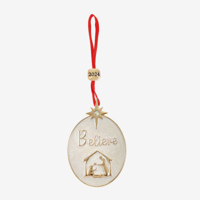 Monet Jewelry Believe Nativity Christmas Ornament