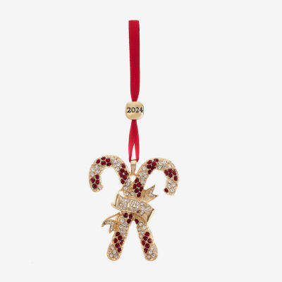 Monet Jewelry Candy Cane Christmas Ornament