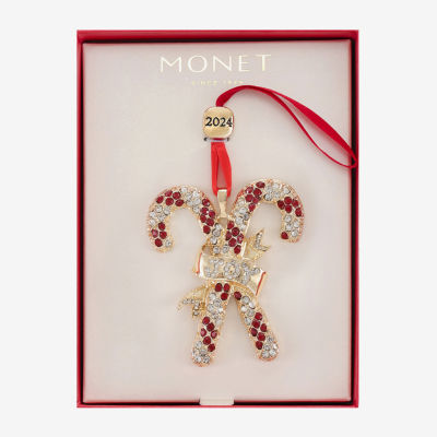 Monet Jewelry Candy Cane Christmas Ornament