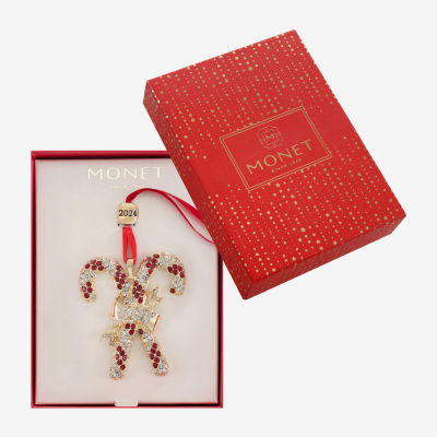 Monet Jewelry Candy Cane Ornament