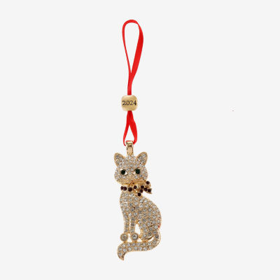 Monet Jewelry Cat Christmas Ornament