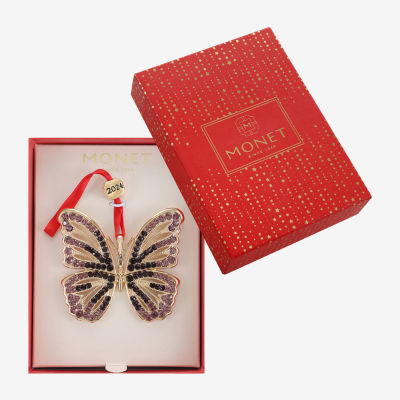 Monet Jewelry Butterfly Christmas Ornament