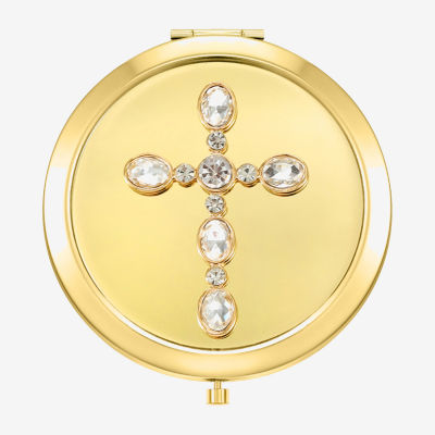 Monet Jewelry Cross Compact Mirror