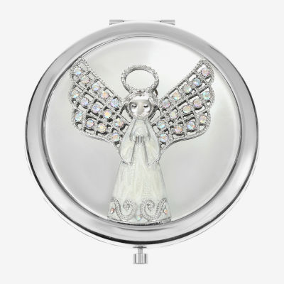 Monet Jewelry Silver Tone Angel Compact Mirrors