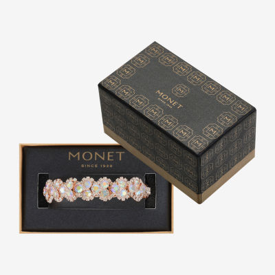 Monet Jewelry Womens Glass Round Bangle Bracelet