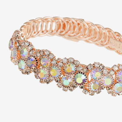 Monet Jewelry Womens Glass Round Bangle Bracelet