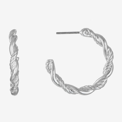 Monet Jewelry Open Womens 28mm Hypoallergenic Hoop Earrings