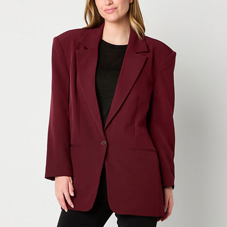 Worthington Womens Boxy Fit Blazer, Petite Xx-large, Red