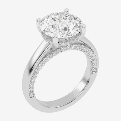 G-H / Vs2-Si1) Womens / CT. T.W. Lab Grown White Diamond 14K Gold Solitaire Engagement Ring