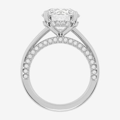 G-H / Vs2-Si1) Womens 3 1/2 CT. T.W Lab Grown White Diamond 14K Gold Solitaire Engagement Ring