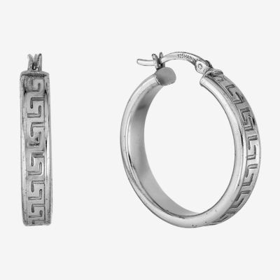 Sterling Silver 25mm Hoop Earrings