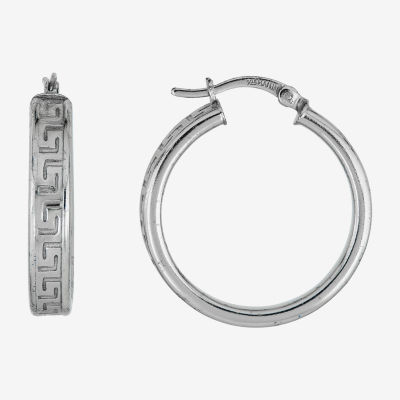 Sterling Silver 25mm Hoop Earrings