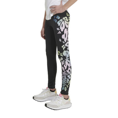 adidas Big Girls Mid Rise Full Length Leggings