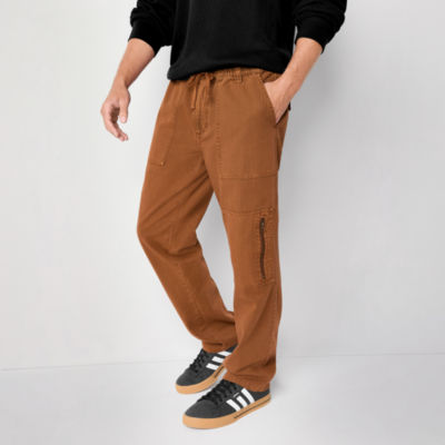 Arizona Mens Relaxed Straight Fit Herringbone Cargo Pant