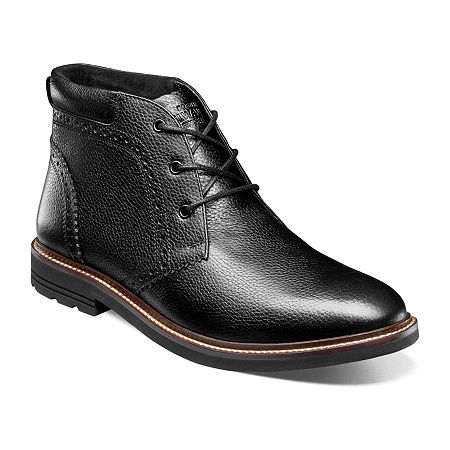 Nunn Bush Mens Ozark Ii Plain Flat Heel Chukka Boots, 9 Wide, Black