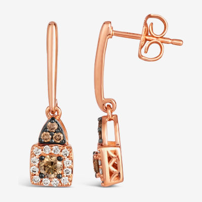 Le Vian® Earrings featuring Chocolate Diamonds® Nude Diamonds™ set in 14K Strawberry Gold