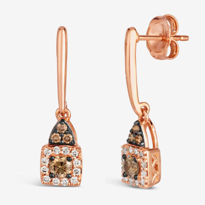 Le Vian® Earrings featuring Chocolate Diamonds® Nude Diamonds™ set in 14K Strawberry Gold