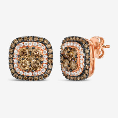 Le Vian® Earrings featuring Chocolate Diamonds® Nude Diamonds™ set in 14K Strawberry Gold®