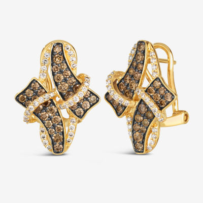 Le Vian® Earrings featuring Chocolate Diamonds® Nude Diamonds™ set in 14K Vanilla Gold®