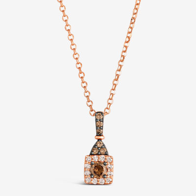 Le Vian® Pendant featuring Chocolate Diamonds® Nude Diamonds™ set in 14K Strawberry Gold