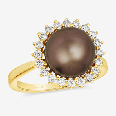 Le Vian® Ring featuring Chocolate Pearls®, 3/8 cts. Nude Diamonds™ set in 14K Honey Gold™