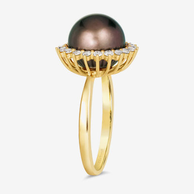 Le Vian® Ring featuring Chocolate Pearls®, 3/8 cts. Nude Diamonds™ set in 14K Honey Gold™