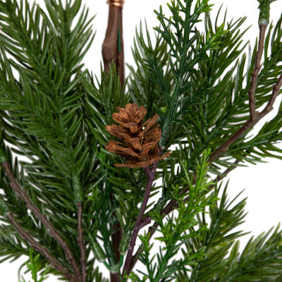 Northlight Cypress And Pine Cone   Unlit Indoor Christmas Garland