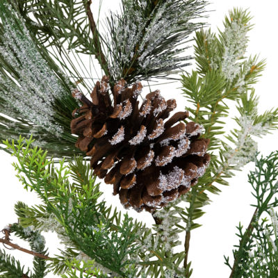 Northlight Frosted Pine And Cedar Indoor Christmas Garland