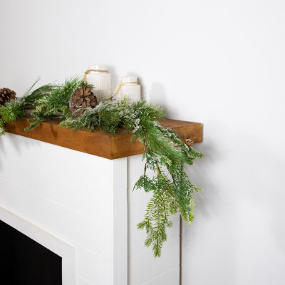 Northlight Frosted Pine And Cedar Indoor Christmas Garland