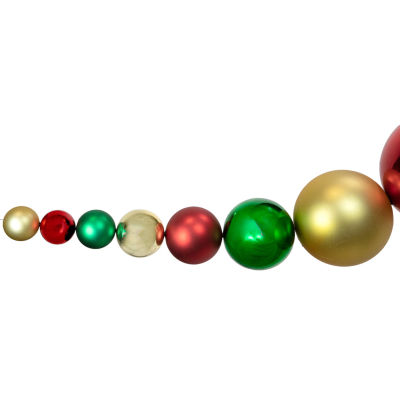 Northlight Shiny And Matte Shatterproof Ball Christmas Swags