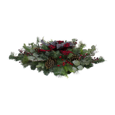 Northlight 36in Bows And Berries   Unlit Christmas Swags