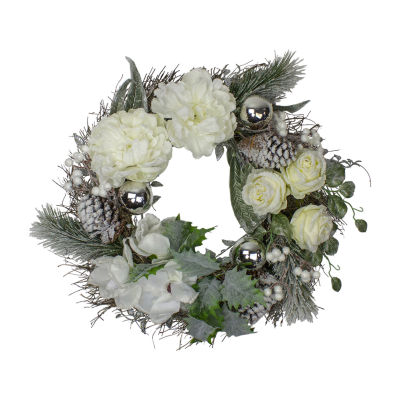 Northlight Flocked Pine Grapevine Indoor Christmas Wreath