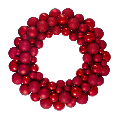 Northlight 24in Finish Ball Indoor Christmas Wreath