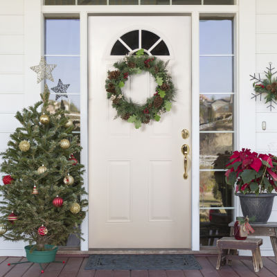 Northlight Natural Pine And Berry Indoor Christmas Wreath