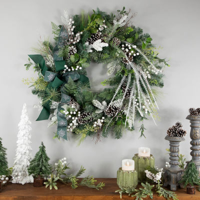 Northlight 36in Frosted Unlit Indoor Christmas Wreath