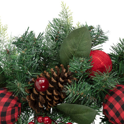 Northlight Pine Artificial   Unlit Indoor Christmas Wreath