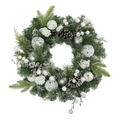 Northlight Pine Frosted Artificial Indoor Christmas Wreath