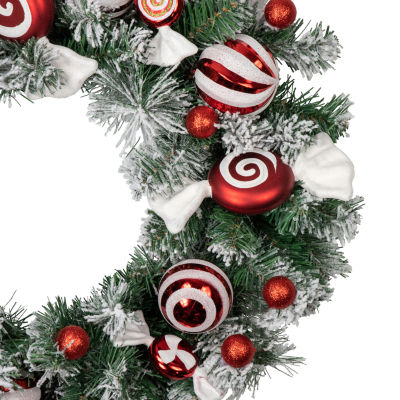 Northlight Frosted Pine Artificial Indoor Christmas Wreath