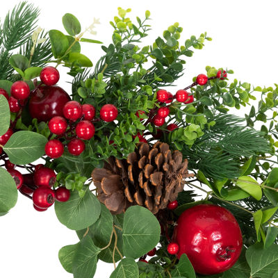 Northlight Boxwood And Pine Indoor Christmas Wreath