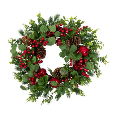 Northlight Boxwood And Pine Indoor Christmas Wreath