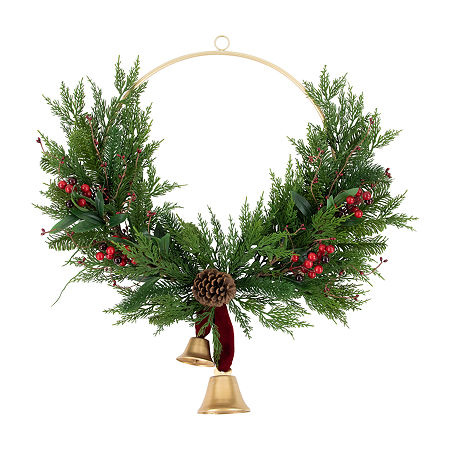 Northlight Cypress And Pine Indoor Christmas Wreath, One Size, Green