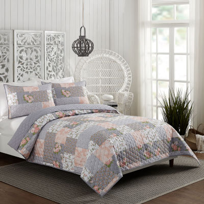 Modern Heirloom La Flor 3-pc. Reversible Quilt Set