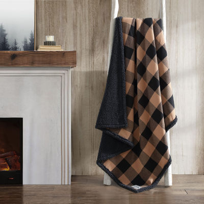 Eddie Bauer Cabin Plaid Cotton Flannel Lightweight Throw