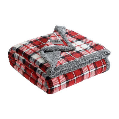 Eddie Bauer Parkwood Plaid Plush Lightweight Throw