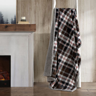 Eddie Bauer Trailhead Plaid Plush Lightweight Throw