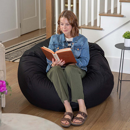 Duncan Bean Bag Chair, One Size, Black