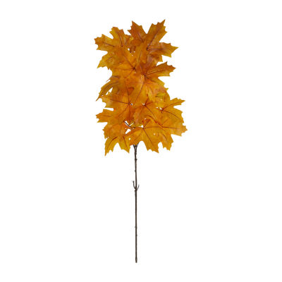 Nearly Natural Yellow Maple Leaf Stem Artificial Flowers